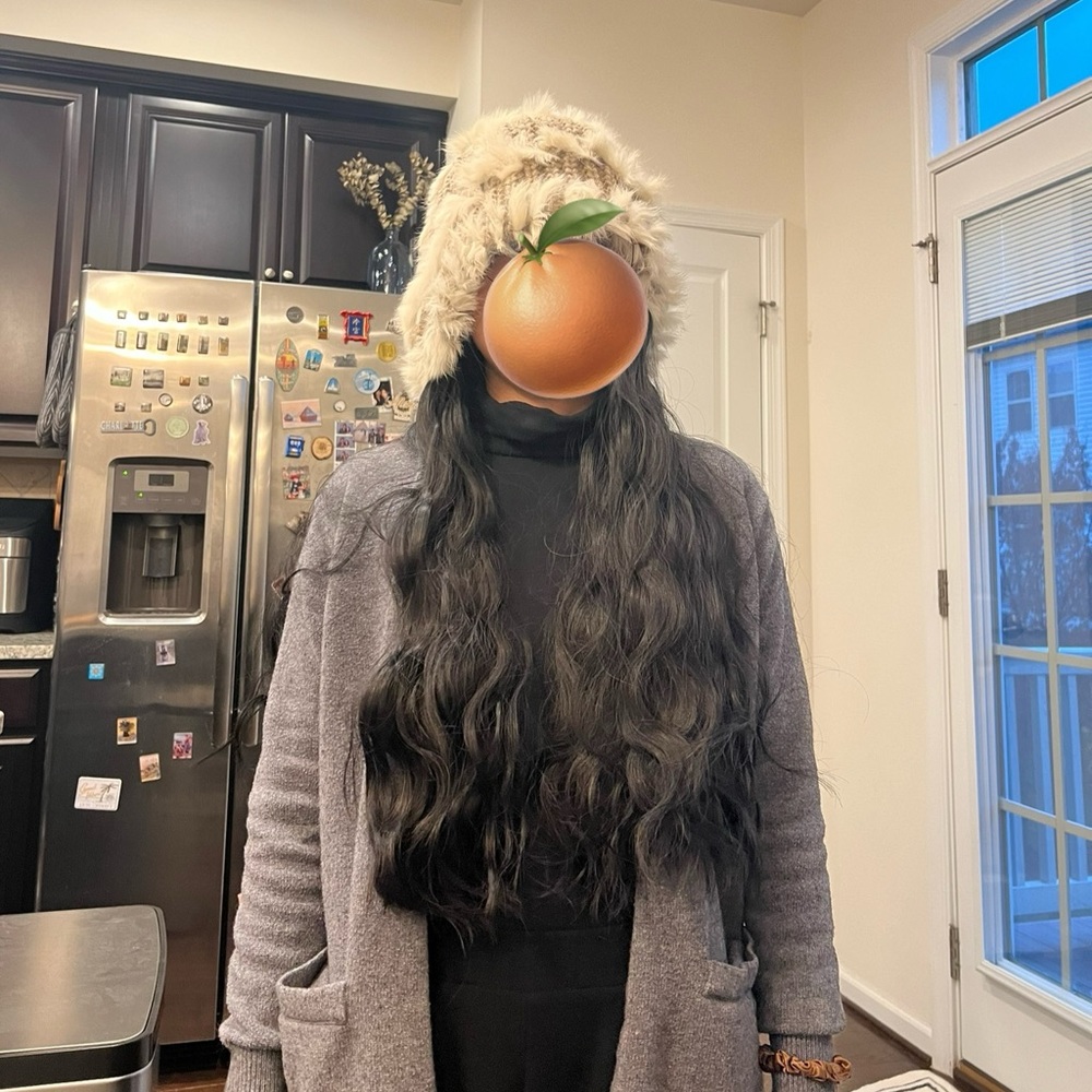 Hat with removable wig